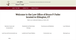 Desktop Screenshot of faderlaw.com